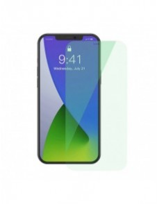 Baseus 2x grönt härdat glas 0,15 mm med antiblått ljusfilter iPhone 12 Pro Max (SGAPIPH67N-LQ02)