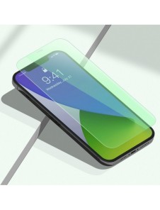 Baseus 2x grönt härdat glas 0,15 mm med antiblått ljusfilter iPhone 12 Pro Max (SGAPIPH67N-LQ02)