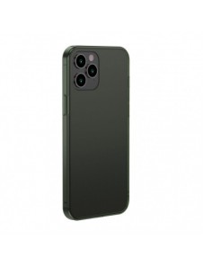 Baseus frostat glasfodral hårt skal med flexibel ram iPhone 12 Pro Max Mörkgrön (WIAPIPH67N-WS06)