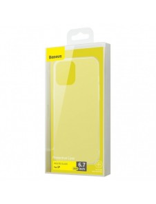 Baseus Frosted Glass Case Rigid case with flexible frame iPhone 12 Pro Max White (WIAPIPH67N-WS02)