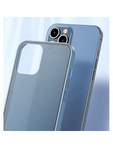Baseus Frosted Glass Case Rigid case with flexible frame iPhone 12 Pro Max White (WIAPIPH67N-WS02)