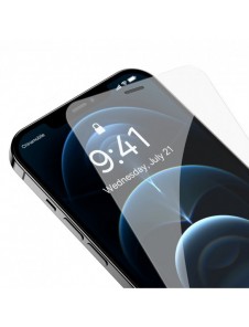 Baseus Full Screen Tempered Glass for iPhone 12 Pro Max with Speaker Cover 0.4mm + Mounting Kit