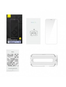 Baseus Full Screen Tempered Glass for iPhone 12 Pro Max with Speaker Cover 0.4mm + Mounting Kit