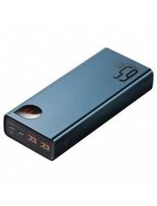 Baseus Adaman power bank 2x USB / 1x USB Type C / 1x micro USB 20000mAh 65W Quick Charge 4.0 Power Delivery blue (PPIMDA-D03)
