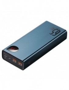 Baseus Adaman power bank 2x USB / 1x USB Type C / 1x micro USB 20000mAh 65W Quick Charge 4.0 Power Delivery blue (PPIMDA-D03)