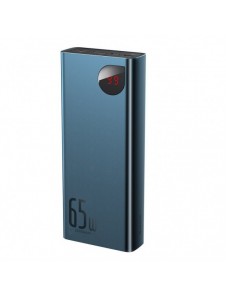 Baseus Adaman power bank 2x USB / 1x USB Type C / 1x micro USB 20000mAh 65W Quick Charge 4.0 Power Delivery blue (PPIMDA-D03)