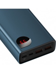 Baseus Adaman power bank 2x USB / 1x USB Type C / 1x micro USB 20000mAh 65W Quick Charge 4.0 Power Delivery blue (PPIMDA-D03)