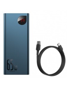 Baseus Adaman power bank 2x USB / 1x USB Type C / 1x micro USB 20000mAh 65W Quick Charge 4.0 Power Delivery blue (PPIMDA-D03)