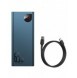 Baseus Adaman power bank 2x USB / 1x USB Type C / 1x micro USB 20000mAh 65W Quick Charge 4.0 Power Delivery blue (PPIMDA-D03)