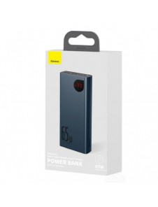 Baseus Adaman power bank 2x USB / 1x USB Type C / 1x micro USB 20000mAh 65W Quick Charge 4.0 Power Delivery blue (PPIMDA-D03)