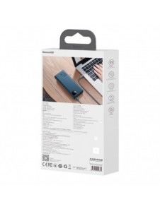 Baseus Adaman power bank 2x USB / 1x USB Type C / 1x micro USB 20000mAh 65W Quick Charge 4.0 Power Delivery blue (PPIMDA-D03)