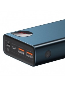 Baseus Adaman power bank 2x USB / 1x USB Type C / 1x micro USB 20000mAh 65W Quick Charge 4.0 Power Delivery blue (PPIMDA-D03)