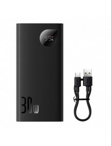 Baseus Adaman2 power bank with digital display 10000mAh 30W 2 x USB / 1x USB Type C Overseas Edition PD QC SCP black (PPAD040101