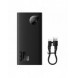 Baseus Adaman2 power bank with digital display 10000mAh 30W 2 x USB / 1x USB Type C Overseas Edition PD QC SCP black (PPAD040101