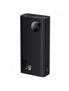 Baseus Adaman2 power bank with digital display 10000mAh 30W 2 x USB / 1x USB Type C Overseas Edition PD QC SCP black (PPAD040101
