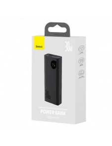 Baseus Adaman2 power bank with digital display 10000mAh 30W 2 x USB / 1x USB Type C Overseas Edition PD QC SCP black (PPAD040101