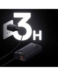Baseus Adaman2 power bank with digital display 10000mAh 30W 2 x USB / 1x USB Type C Overseas Edition PD QC SCP black (PPAD040101