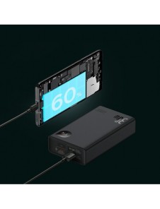 Baseus Adaman2 powerbank with digital display 20000mAh 30W 2 x USB / 1x USB Type C Power Delivery Quick Charge SCP, Oppo Super V