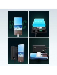 Baseus Adaman2 powerbank with digital display 20000mAh 30W 2 x USB / 1x USB Type C Power Delivery Quick Charge SCP, Oppo Super V