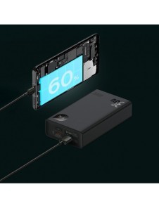 Baseus Adaman2 powerbank with digital display 20000mAh 30W 2 x USB / 1x USB Type C Power Delivery Quick Charge SCP, Oppo Super V