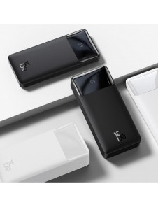 Baseus Bipow fast charging power bank 20000mAh 15W white (Overseas Edition) + USB-A - Micro USB cable 0.25m white (PPBD050102)
