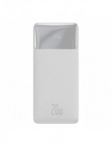 Baseus Bipow fast charging powerbank 20000mAh 20W white (Overseas Edition) + USB-A - Micro USB cable 0.25m white (PPBD050302)