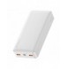 Baseus Bipow fast charging powerbank 20000mAh 20W white (Overseas Edition) + USB-A - Micro USB cable 0.25m white (PPBD050302)