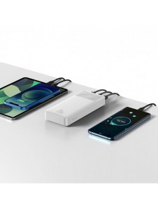 Baseus Bipow fast charging powerbank 20000mAh 20W white (Overseas Edition) + USB-A - Micro USB cable 0.25m white (PPBD050302)