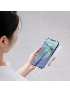 Baseus Bipow fast charging powerbank 20000mAh 20W white (Overseas Edition) + USB-A - Micro USB cable 0.25m white (PPBD050302)