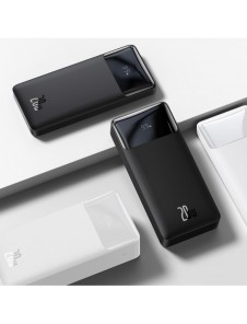 Baseus Bipow fast charging powerbank 20000mAh 20W white (Overseas Edition) + USB-A - Micro USB cable 0.25m white (PPBD050302)