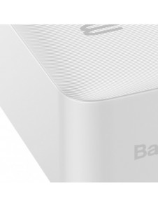 Baseus Bipow fast charging powerbank 30000mAh 20W white (Overseas Edition) + USB-A - Micro USB cable 0.25m white (PPBD050402)