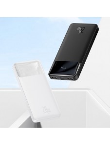 Baseus Bipow fast charging powerbank 30000mAh 20W white (Overseas Edition) + USB-A - Micro USB cable 0.25m white (PPBD050402)