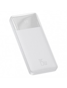 Baseus Bipow power bank 10000mAh 2x USB / USB Type C / micro USB 15W white (PPDML-I02)
