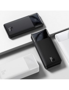 Baseus Bipow power bank 10000mAh 2x USB / USB Type C / micro USB 15W white (PPDML-I02)