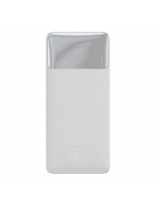 Baseus Bipow powerbank with display 10000mAh 15W white (Overseas Edition) + USB-A - Micro USB cable 0.25m white (PPBD050002)