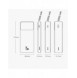 Baseus Bipow powerbank with display 10000mAh 15W white (Overseas Edition) + USB-A - Micro USB cable 0.25m white (PPBD050002)
