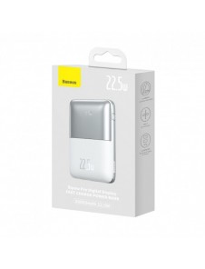 Baseus Bipow Pro 20000mAh 22.5W power bank white with USB Type A - USB Type C 3A 0.3m cable (PPBD030002)