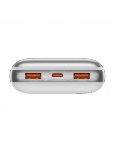 Baseus Bipow Pro 20000mAh 22.5W power bank white with USB Type A - USB Type C 3A 0.3m cable (PPBD030002)