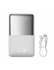 Baseus Bipow Pro 20000mAh 22.5W power bank white with USB Type A - USB Type C 3A 0.3m cable (PPBD030002)
