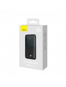 Baseus Bipow Pro Power Bank 10000mAh 20W black with USB Type A - USB Type C 3A 0.3m cable (PPBD040201)