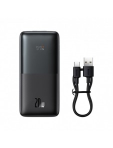 Baseus Bipow Pro Power Bank 10000mAh 20W black with USB Type A - USB Type C 3A 0.3m cable (PPBD040201)