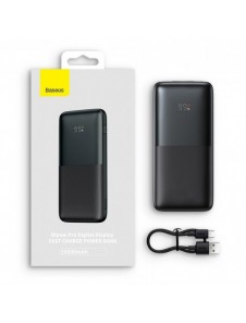 Baseus Bipow Pro Power Bank 10000mAh 20W black with USB Type A - USB Type C 3A 0.3m cable (PPBD040201)