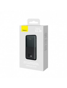 Baseus Bipow Pro power bank 10000mAh 22.5W + USB cable 3A 0.3m black (PPBD040001)