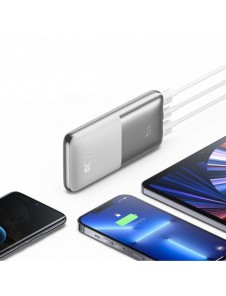 Baseus Bipow Pro power bank 10000mAh 22.5W + USB cable 3A 0.3m white (PPBD040002)