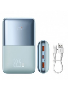 Baseus Bipow Pro Power Bank 20000mAh 22.5W blue with USB Type A - USB Type C 3A 0.3m cable (PPBD040303)