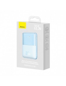 Baseus Bipow Pro Power Bank 20000mAh 22.5W blue with USB Type A - USB Type C 3A 0.3m cable (PPBD040303)