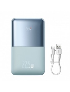 Baseus Bipow Pro Power Bank 20000mAh 22.5W blue with USB Type A - USB Type C 3A 0.3m cable (PPBD040303)