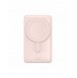 Baseus Magnetic Bracket powerbank med trådlös laddning MagSafe 10000mAh 20W Overseas Edition rosa (PPCX000204) + USB Type C-kabe