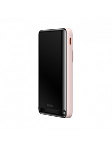 Baseus Magnetic Bracket powerbank med trådlös laddning MagSafe 10000mAh 20W Overseas Edition rosa (PPCX000204) + USB Type C-kabe