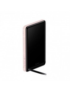 Baseus Magnetic Bracket powerbank med trådlös laddning MagSafe 10000mAh 20W Overseas Edition rosa (PPCX000204) + USB Type C-kabe